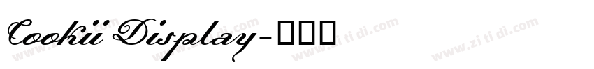 Cookii Display字体转换